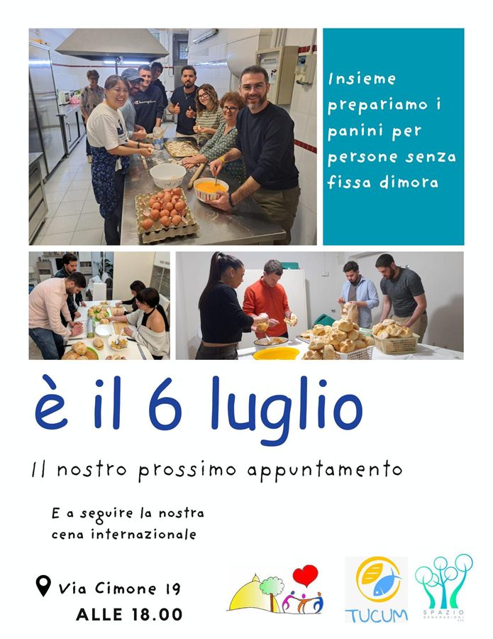 Appuntamento del 6 luglio per preparare i panini