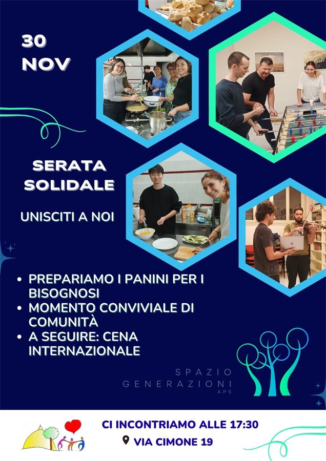 Serata solidale del 30 novembre
